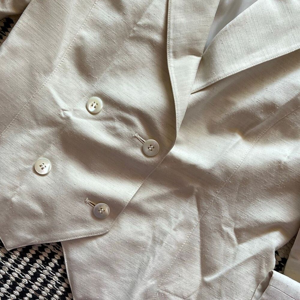 ALEXON Size 10 Ivory Vintage Blazer - Picture 5 of 6